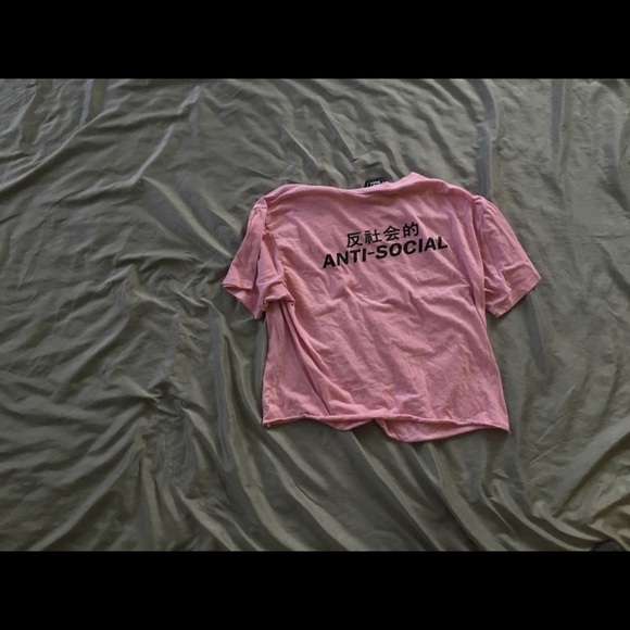 Antisocial crop tee! - Picture 2 of 2